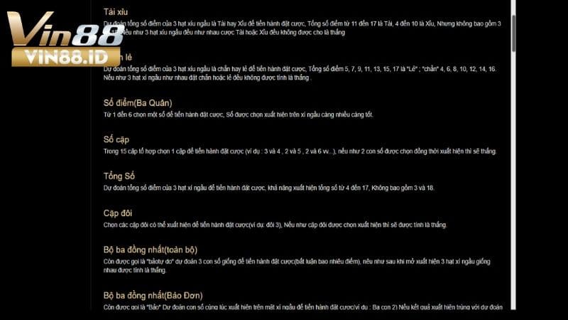 Các thuật ngữ tài xỉu cơ bản cần nắm